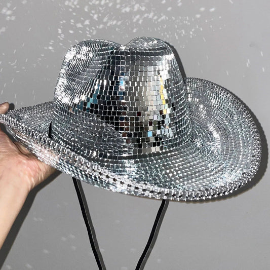 Disco Cowboy Hat - Star and Chain-
